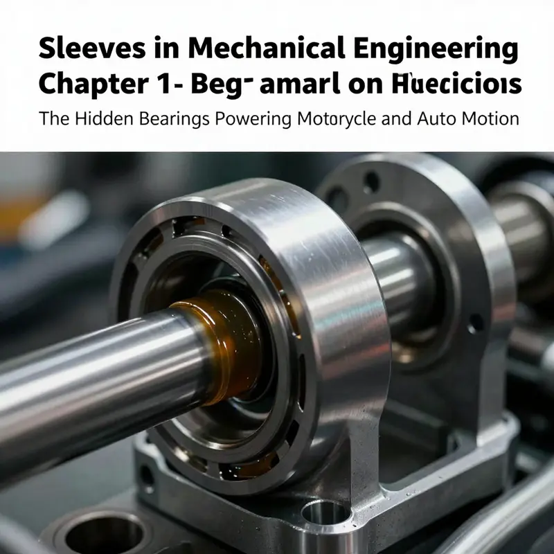 Cross-section showing a sleeve inside a bore and a shaft, illustrating guiding motion, wear reduction, and structural support.