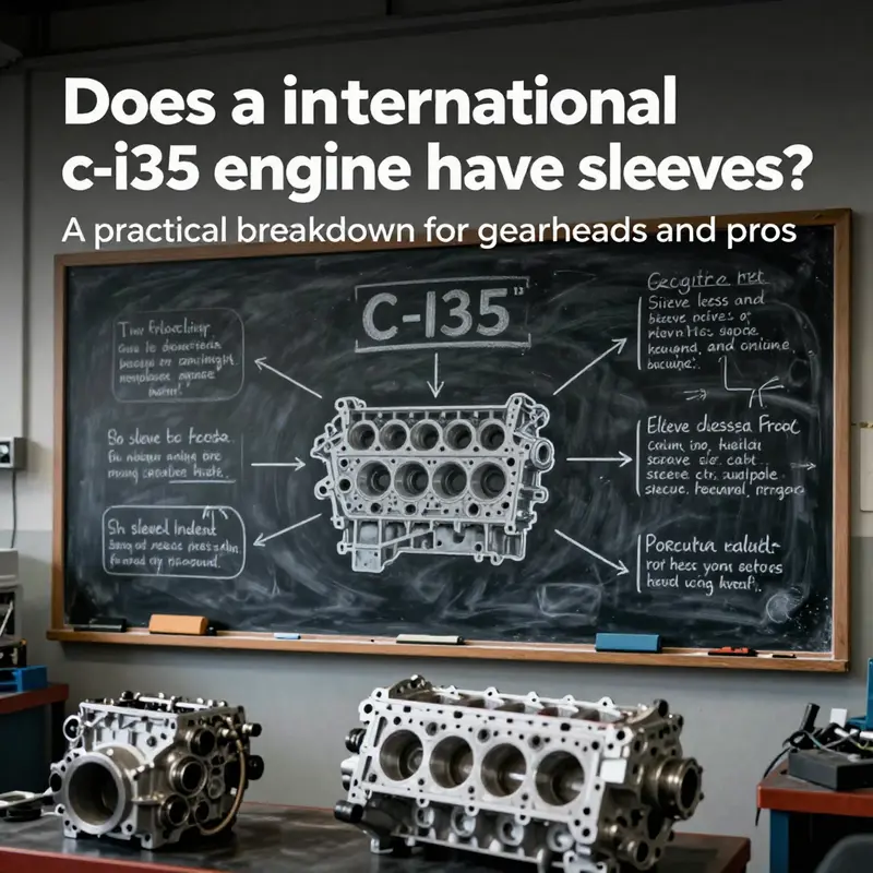 Visual overview of the ambiguous C-I35 designation and the sleeve concept across engine families.
