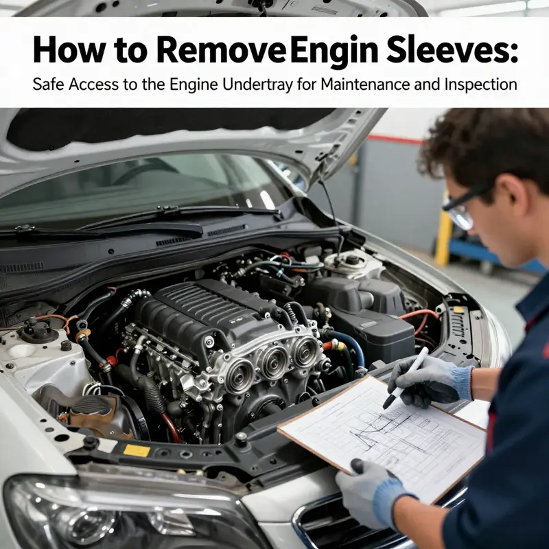 Safety-first prep and vehicle preparation before accessing the engine undertray.