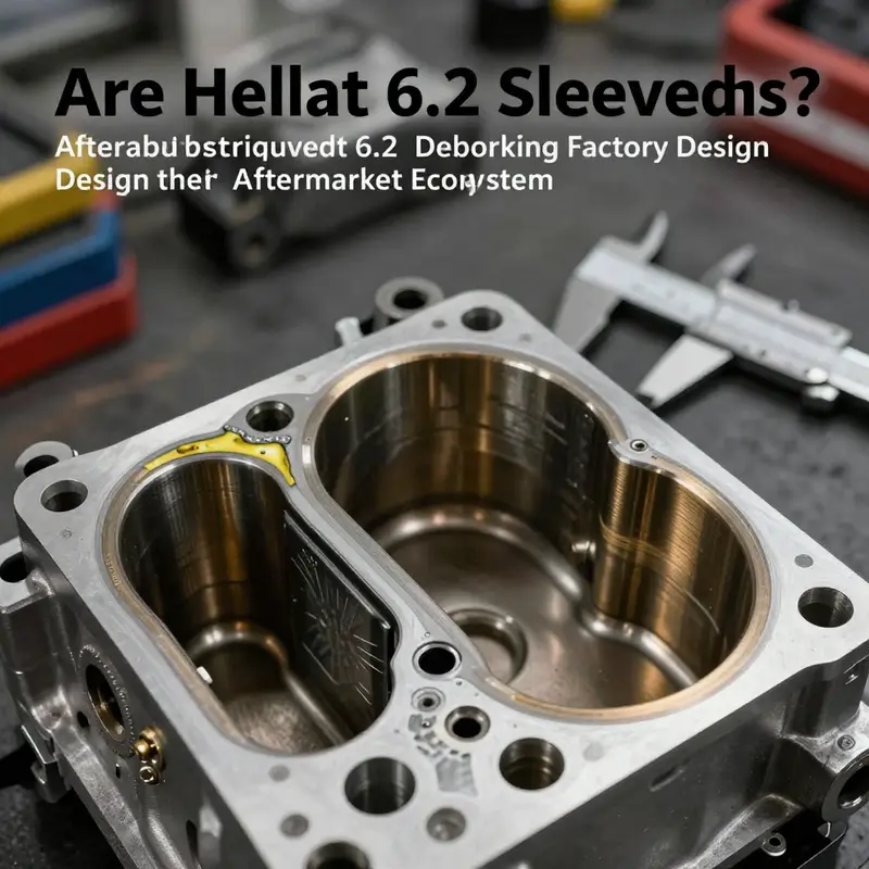 Factory bore construction in the 6.2L HEMI Hellcat showing bores machined into the block with no sleeves.