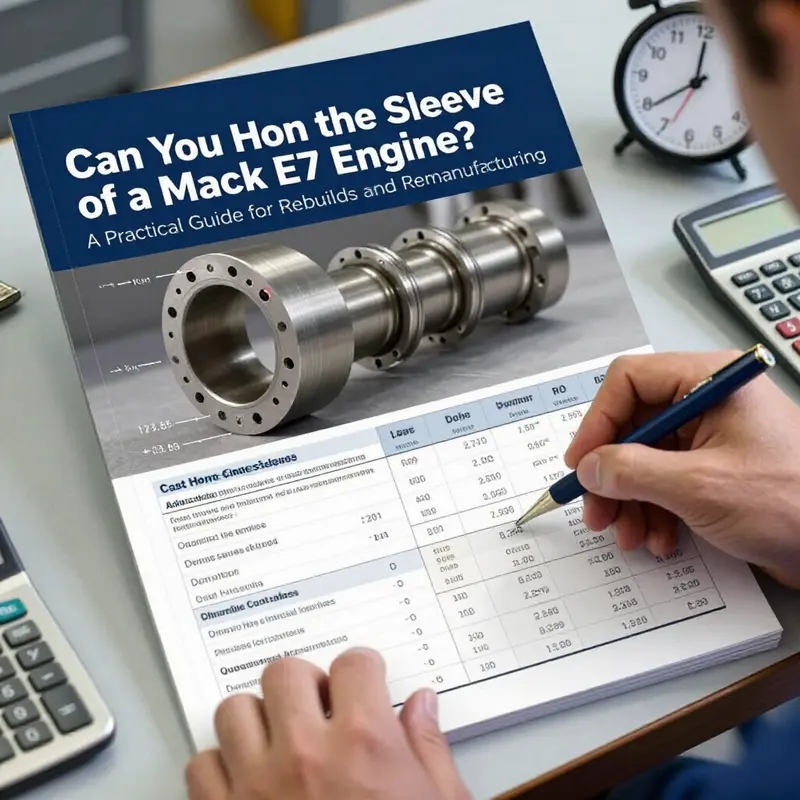 Precision honing creates the controlled cross-hatch and surface finish essential for Mack E7 sleeves.