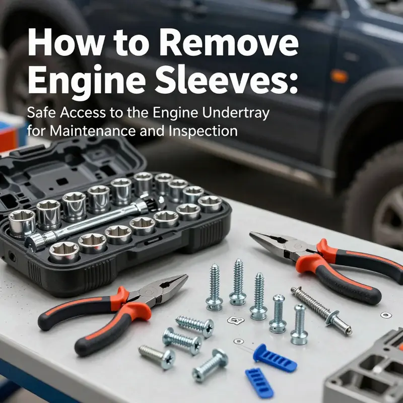 Safety-first prep and vehicle preparation before accessing the engine undertray.