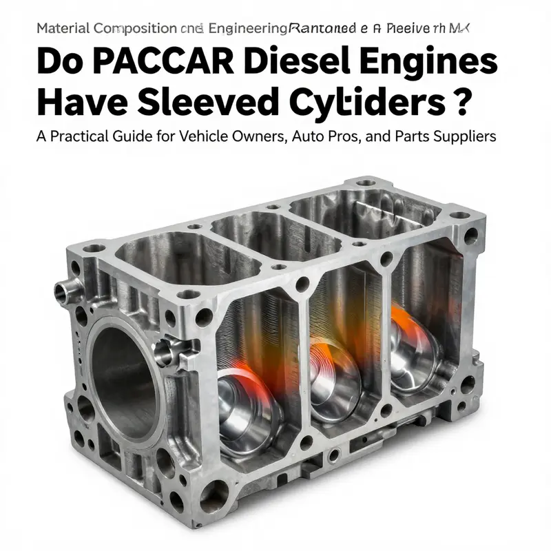 Chapter 1 shows the integrated cylinder walls of a PACCAR MX engine, illustrating how sleeveless design shapes heat transfer and block stiffness.