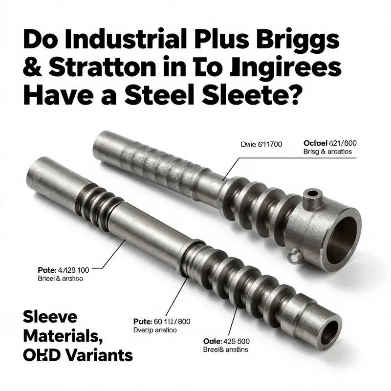 Typical construction: aluminum piston with a cast iron sleeve in Industrial Plus engines.