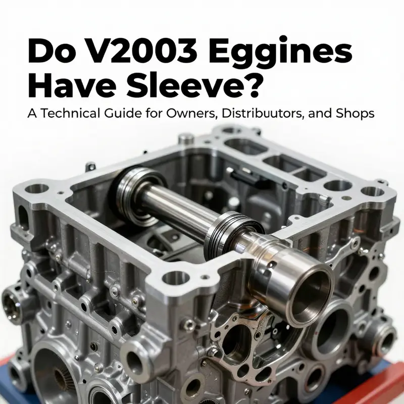 Definition and confirmation of cylinder liner sleeve placement within the V2003 engine block.