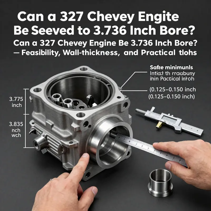 Feasibility and sleeve-design considerations for a 327 block targeting a 3.736-inch bore.