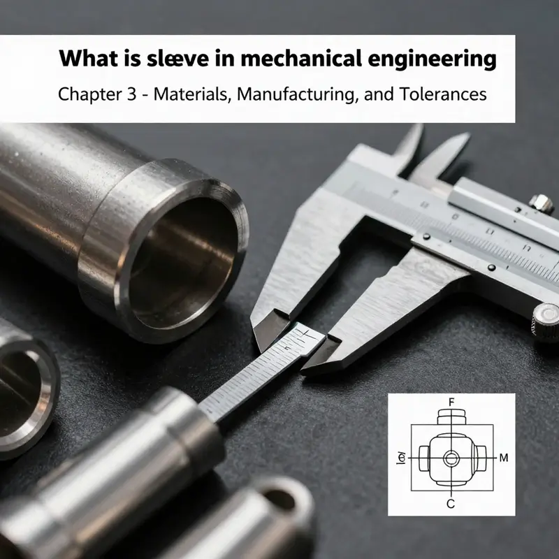 Cross-section showing a sleeve inside a bore and a shaft, illustrating guiding motion, wear reduction, and structural support.