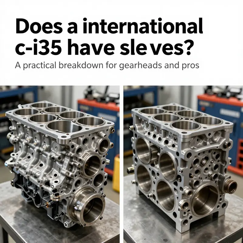 Visual overview of the ambiguous C-I35 designation and the sleeve concept across engine families.