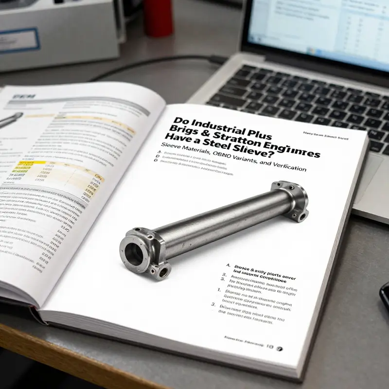 Typical construction: aluminum piston with a cast iron sleeve in Industrial Plus engines.