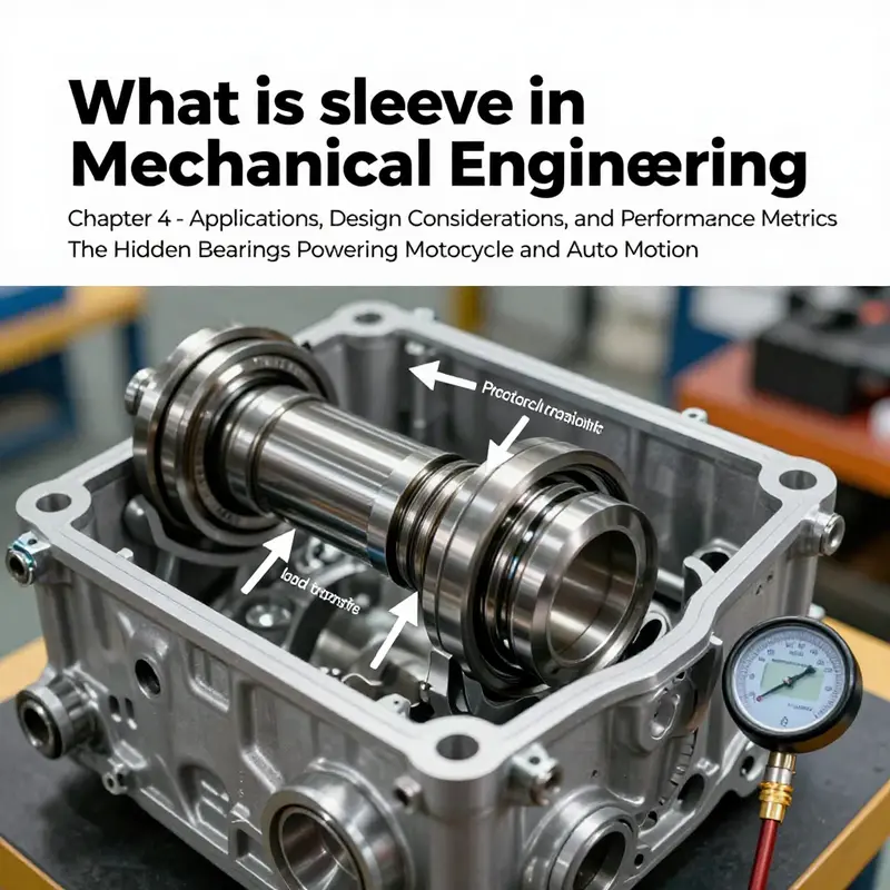 Cross-section showing a sleeve inside a bore and a shaft, illustrating guiding motion, wear reduction, and structural support.