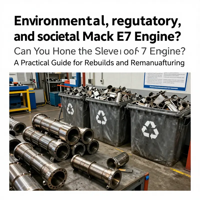 Precision honing creates the controlled cross-hatch and surface finish essential for Mack E7 sleeves.