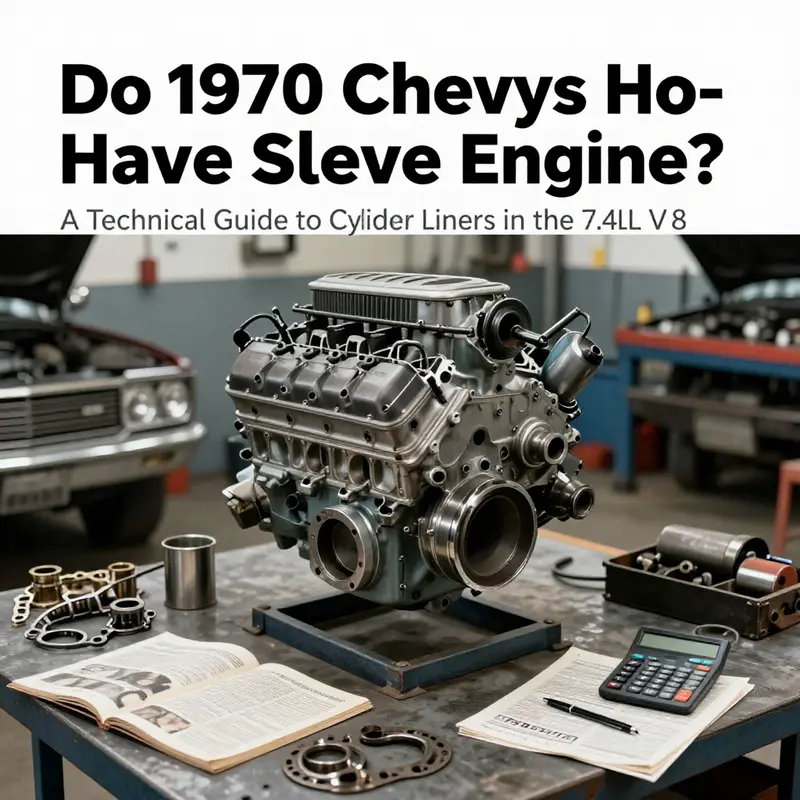 Overview of cylinder sleeves inside a 1970s big-block Chevy V8, illustrating the concept of an insert bore.