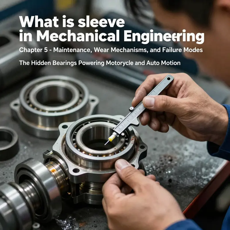 Cross-section showing a sleeve inside a bore and a shaft, illustrating guiding motion, wear reduction, and structural support.