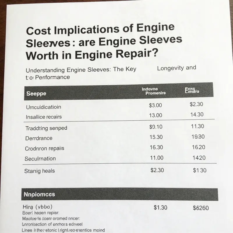 Different types of engine sleeves highlighting their distinct designs and uses.