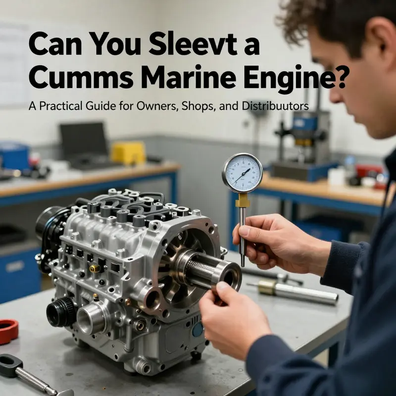 Feasibility and initial assessment of sleeve replacement on a Cummins marine engine.