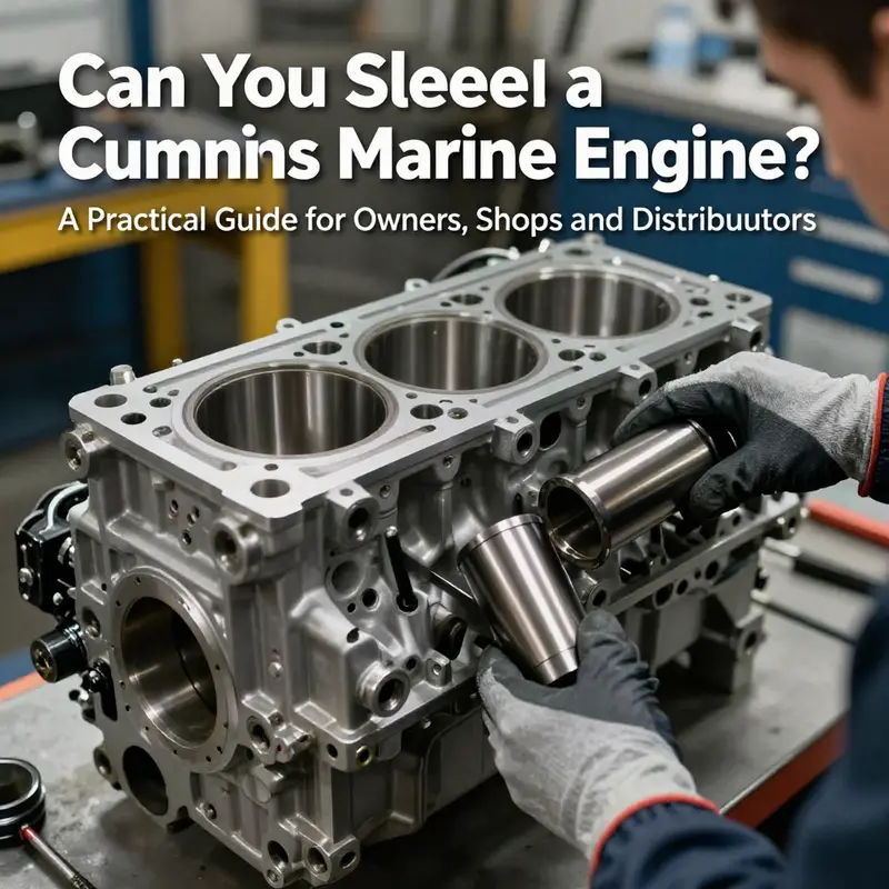 Feasibility and initial assessment of sleeve replacement on a Cummins marine engine.