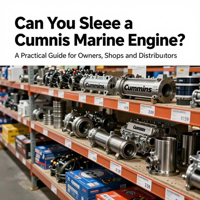Feasibility and initial assessment of sleeve replacement on a Cummins marine engine.