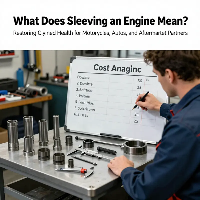 A technician measures and prepares a cylinder bore for sleeve installation, illustrating the purpose and mechanical steps of sleeving a cylinder.