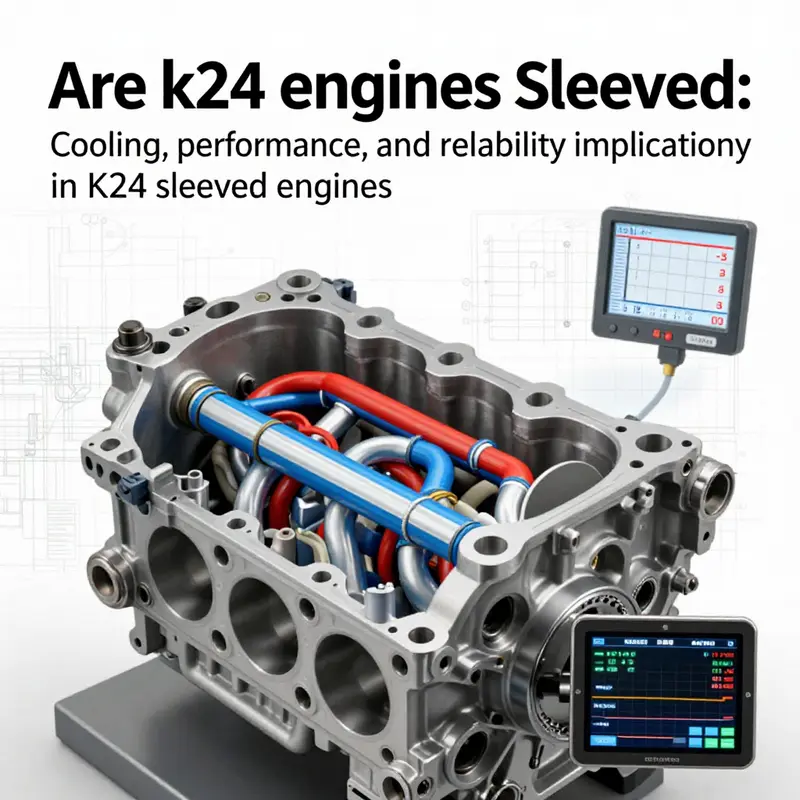 Feasibility-focused view of a K24 bore prepared for a wet sleeve, illustrating the Darton mid-sleeve concept and cooling integration.