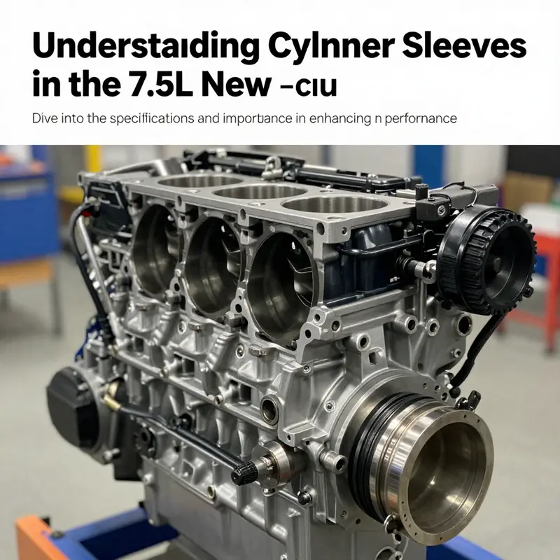 Well-maintained 7.5L New Holland engine highlighting cylinder sleeves.