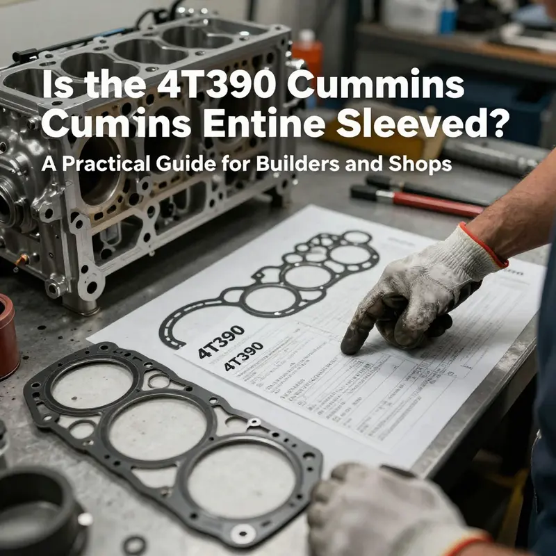 4T390 is a gasket kit part number, not an engine; this image highlights the distinction to prevent misordering during sleeving projects.
