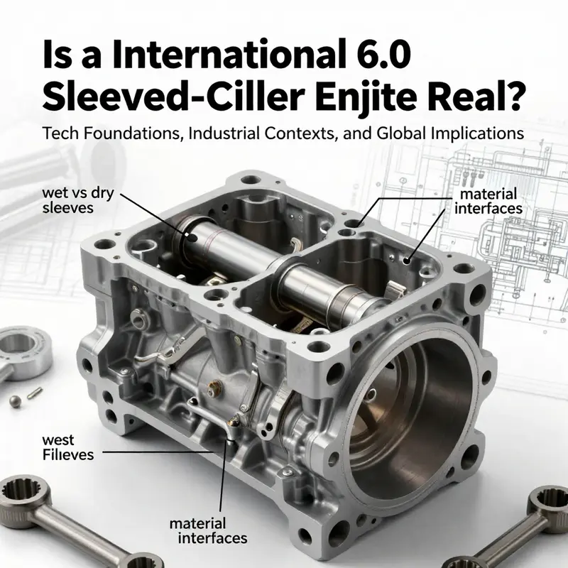 Cross‑section view of sleeved cylinder concepts and their placement within a 6.0L engine architecture.