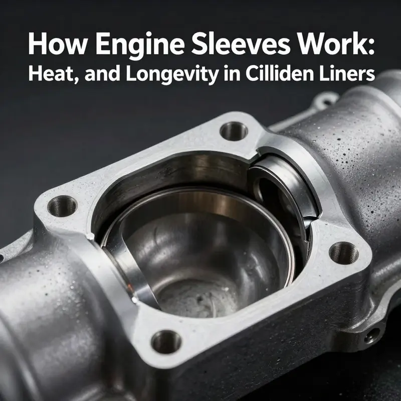 Wear-resistant cylinder liner surface with micro-porosity and piston-ring contact illustrated in a cutaway.