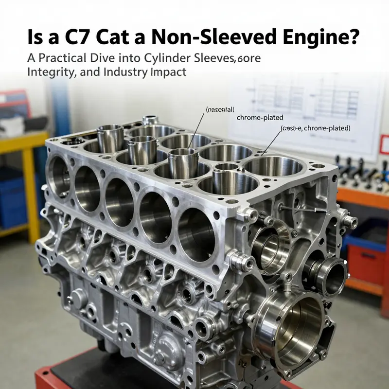 Sleeved bore architecture in the CAT C7, showing how cylinders are lined and bore geometry is maintained for durability.