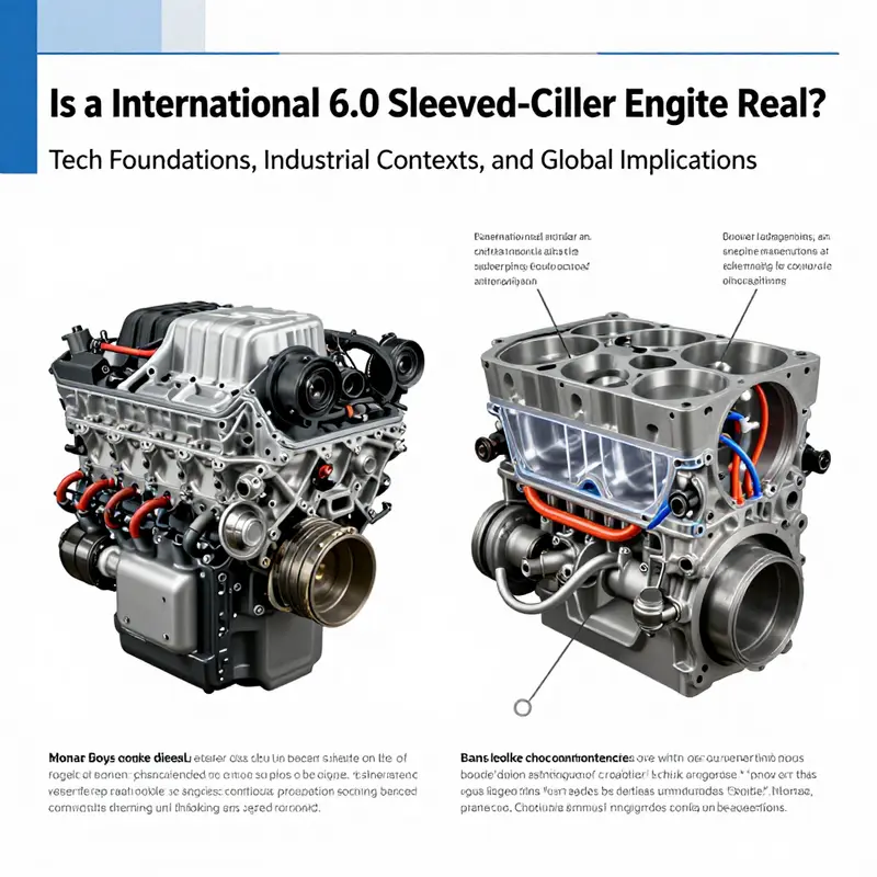 Cross‑section view of sleeved cylinder concepts and their placement within a 6.0L engine architecture.