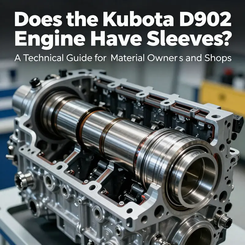 Chapter 1 confirms the presence of cylinder sleeves in the Kubota D902 and explains their role as the replaceable wear surface that lines the bore and interfaces with piston rings.