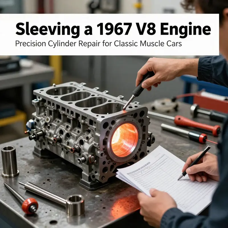 Disassembly and bore inspection during the sleeving project.