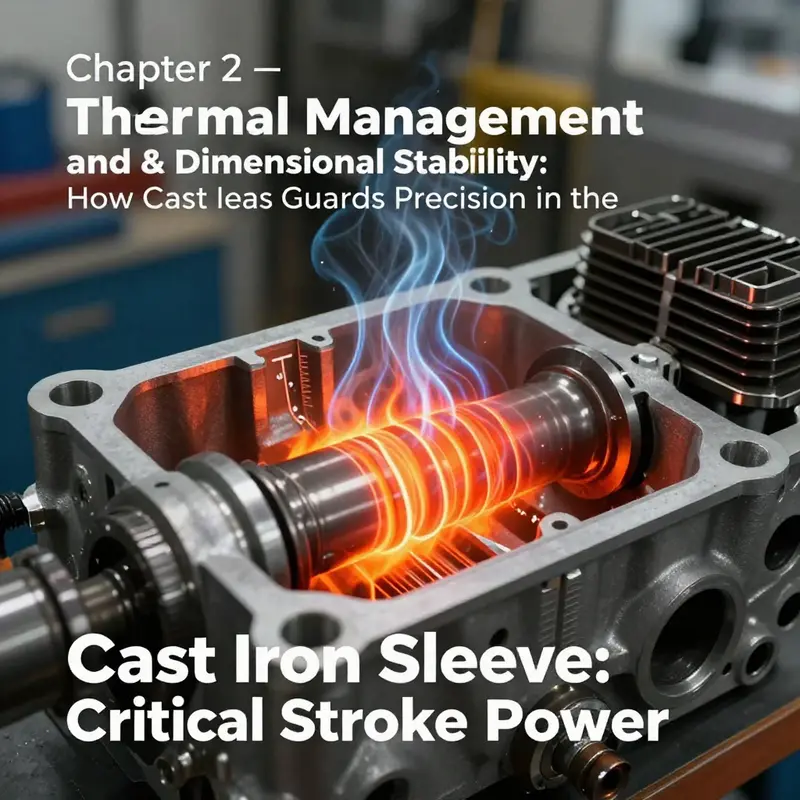 Wear-resistance-focused view of a cast iron bore and piston rings within a 2-stroke engine.