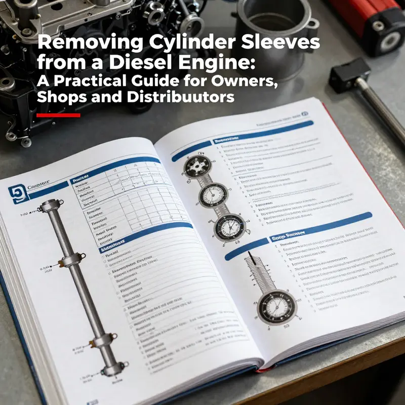 Preparation and safety setup before sleeve removal ensures cleanliness and protection of the bore and operator.