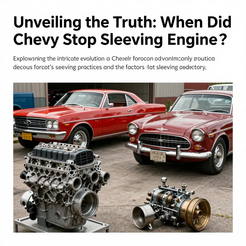 A captivating image showcasing Chevrolet's legacy with a focus on its engine designs and sleeving technology.