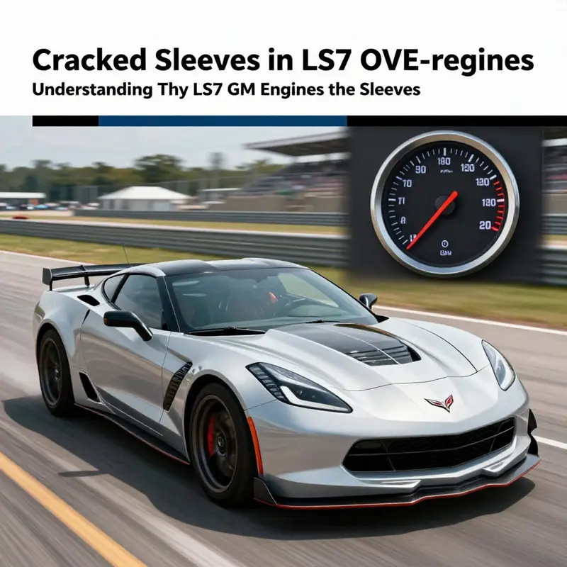 A diagram illustrating the thermal stress points within the LS7 engine that can lead to sleeve cracking.