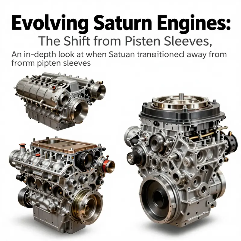 Cover image illustrating the transformation in Saturn engine design, contrasting older models with modern technological advancements.