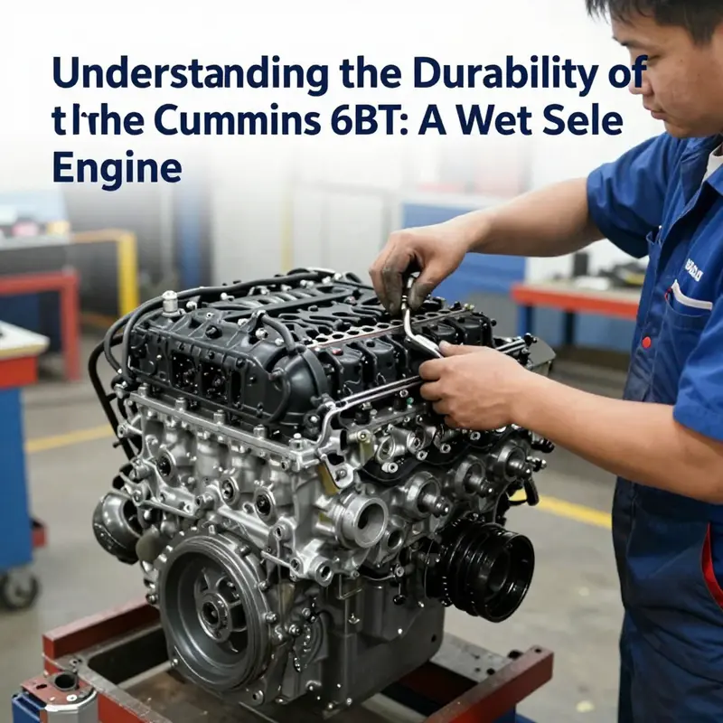 Diagram illustrating the wet sleeve configuration of the Cummins 6BT engine.