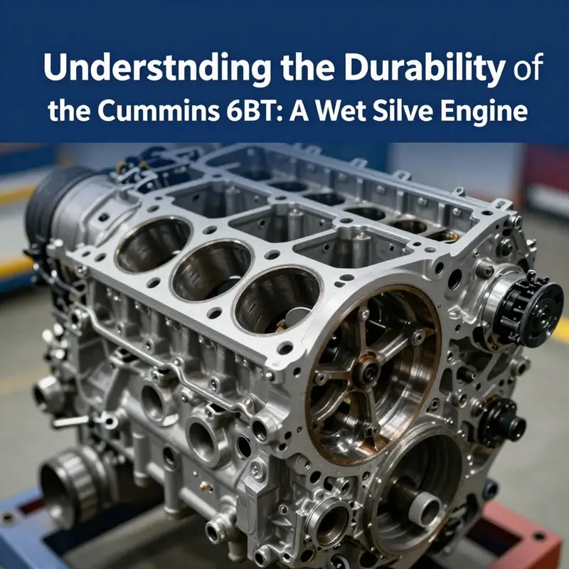 Diagram illustrating the wet sleeve configuration of the Cummins 6BT engine.