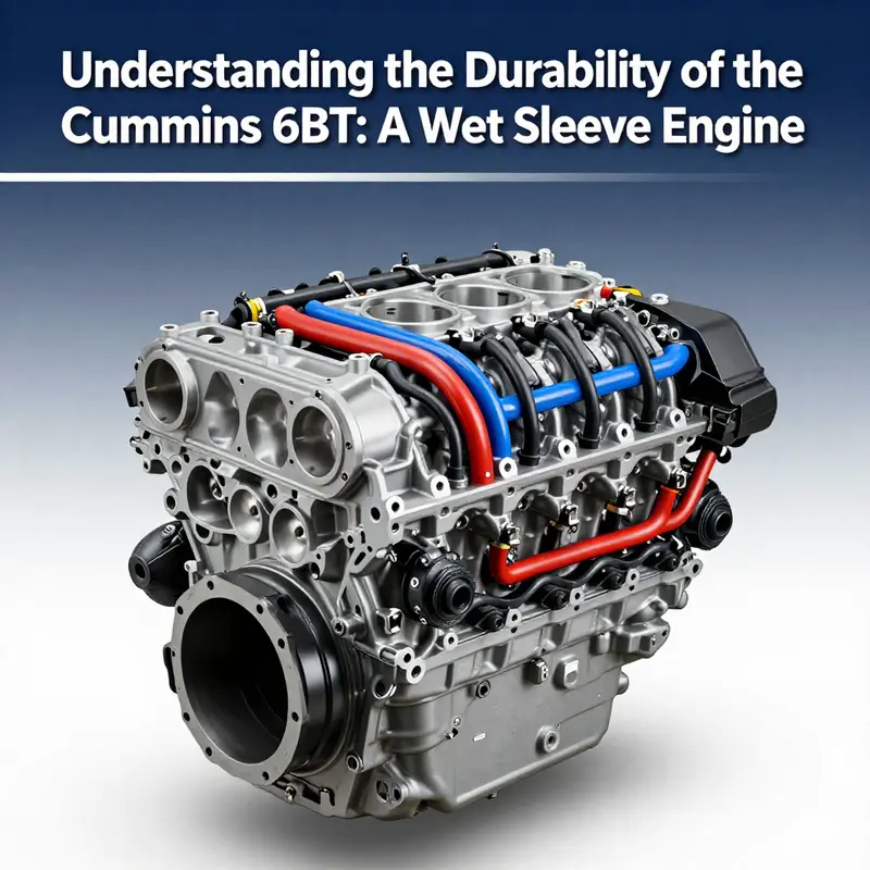 Diagram illustrating the wet sleeve configuration of the Cummins 6BT engine.