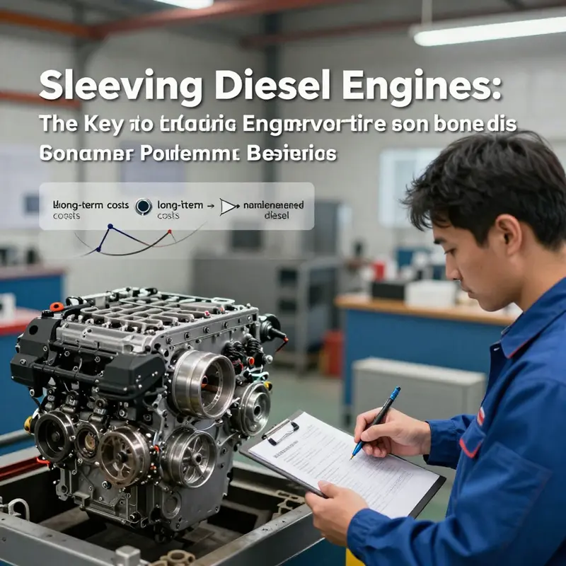 Highlighting the inner sleeve of a diesel engine, pivotal for durability.