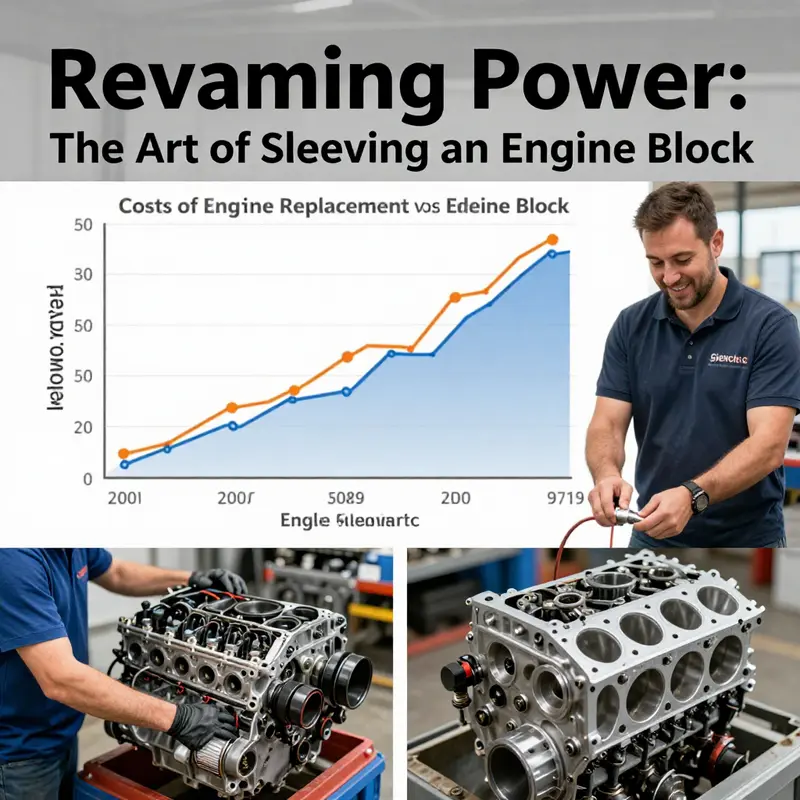 An illustration showcasing different types of engine sleeves: dry and wet sleeves.