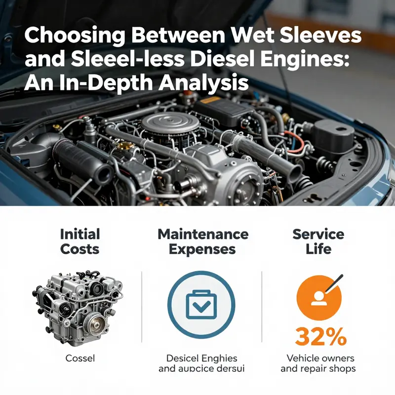Visual comparison showing the technical differences between wet sleeve and dry sleeve cylinder designs.