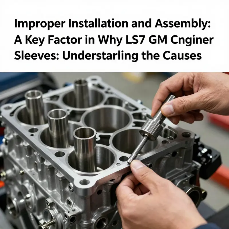 A diagram illustrating the thermal stress points within the LS7 engine that can lead to sleeve cracking.