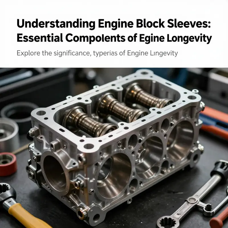 A detailed close-up image of an engine block equipped with engine block sleeves, highlighting their importance in automotive engineering.