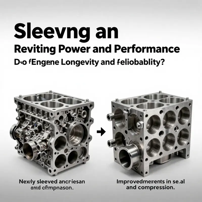 A mechanic installs a new cylinder sleeve, restoring engine performance.