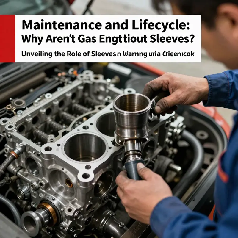 An illustration highlighting the crucial role of cylinder sleeves in gas engines.