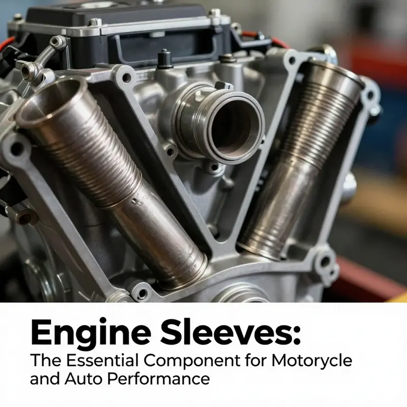 Close-up of an engine displaying precise engine sleeves that enhance performance.