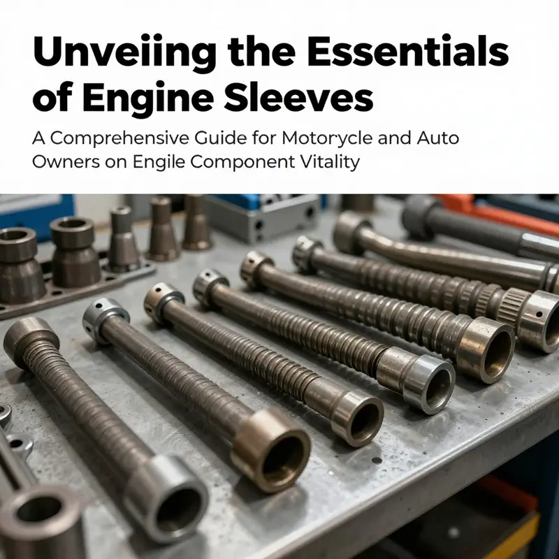 Different types of engine sleeves displayed on a workbench, reflecting their critical role in engine performance.