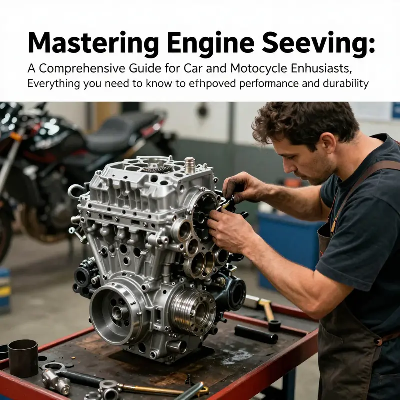 A focused mechanic engaged in engine work, illustrating the essence of engine sleeving.