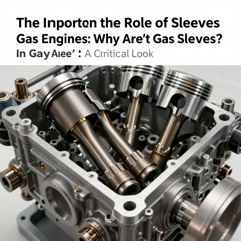 An illustration highlighting the crucial role of cylinder sleeves in gas engines.